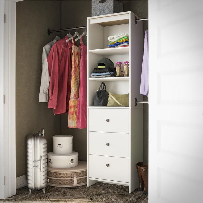 Organisateur de garde-robe Beckett Dorel Home - blanc