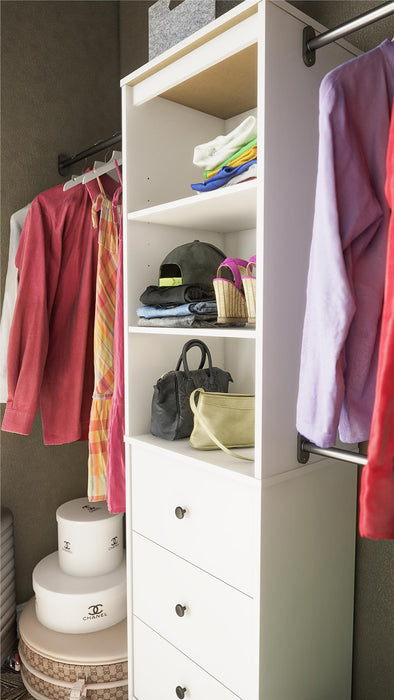 Organisateur de garde-robe Beckett Dorel Home - blanc