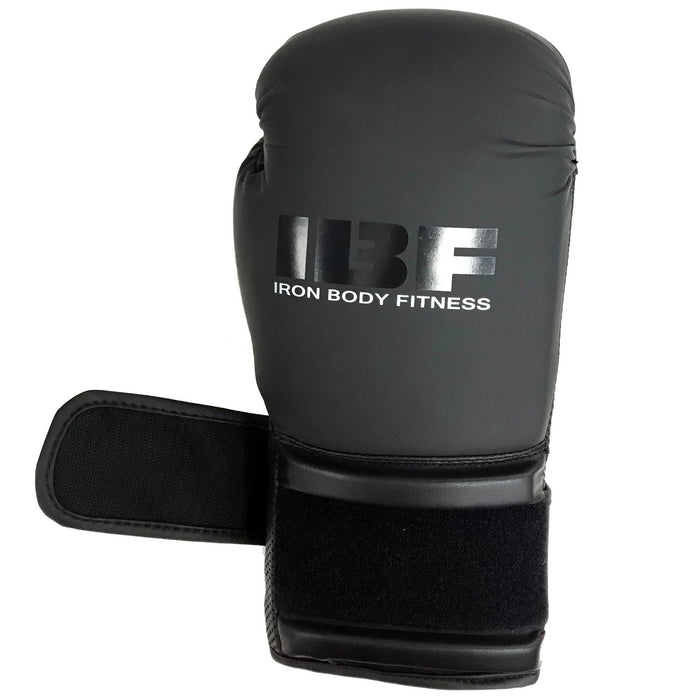 Gants de boxe de série Blackout Iron Body Fitness IBF - 14 oz