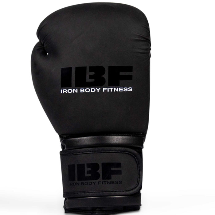 Gants de boxe de série Blackout Iron Body Fitness IBF - 14 oz