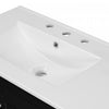 Derek 36 Inch Modern Bathroom Vanity with Ceramic Sink & Multi Storage, Black | Meuble de salle de bain moderne Derek 36 pouces avec lavabo ceramique et rangement multiple, noir