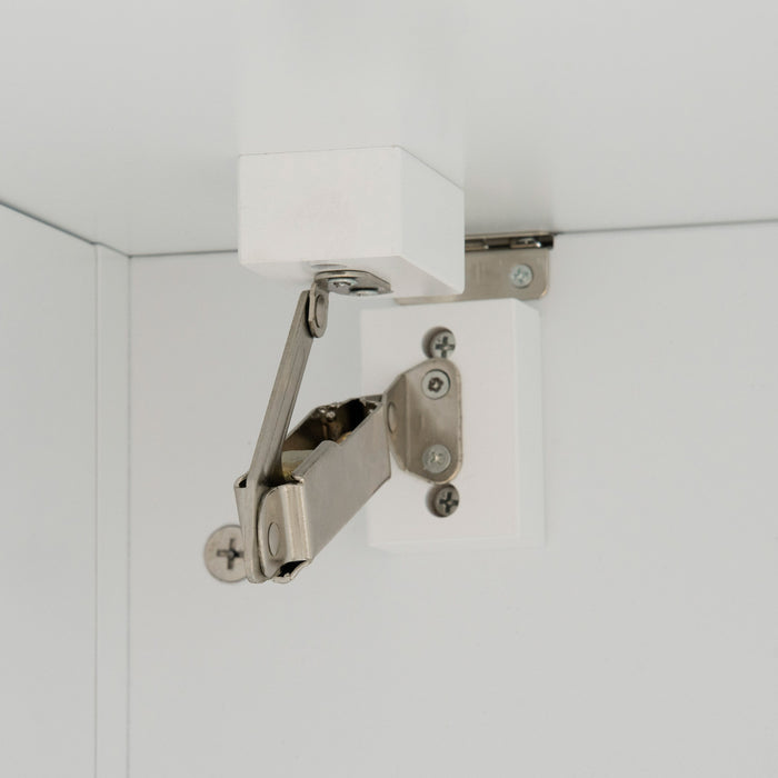Pawhut Boite A Litiere Pour Chat Avec Dessus Ouvrable, Table D'appoint Pour Le Rangement De La Toilette Du Chat Avec Deux Portes, Poignees En Alliage De Zinc, Pour L'interieur, Blanc