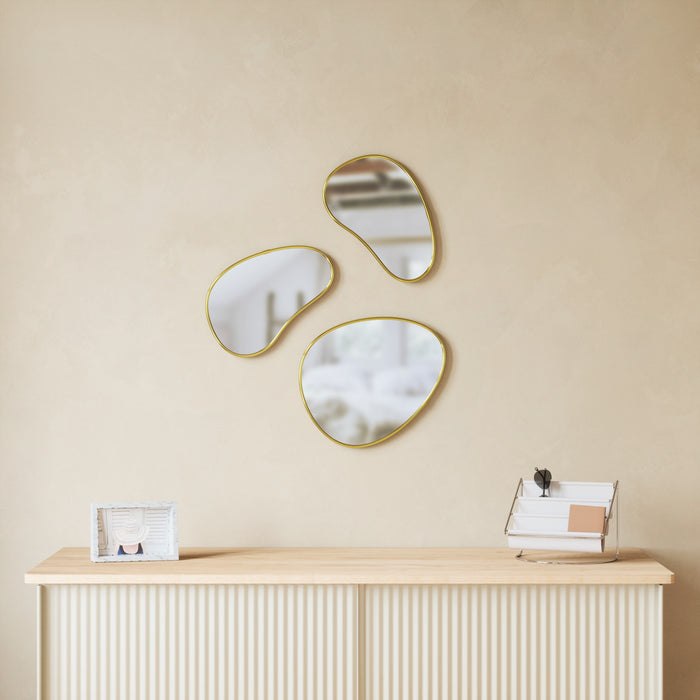 Miroirs Hubba Pebble de Umbra - ensemble de 3