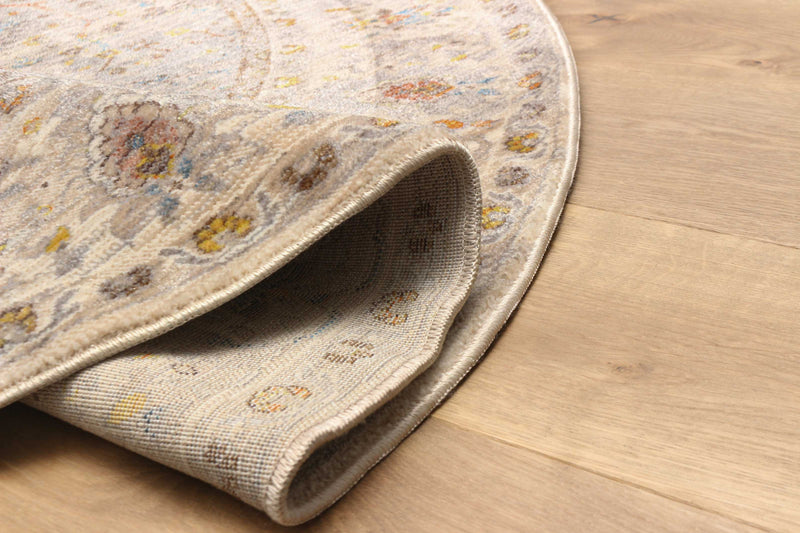 Tapis Traditionnel Zaina 5'0\" x 5'0\" en Gris