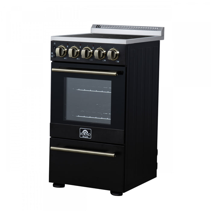 Cuisiniere electrique Pallermo de 20 po, noire, capacite totale de 2,05 pi³ - FFSEL6051-20BLK