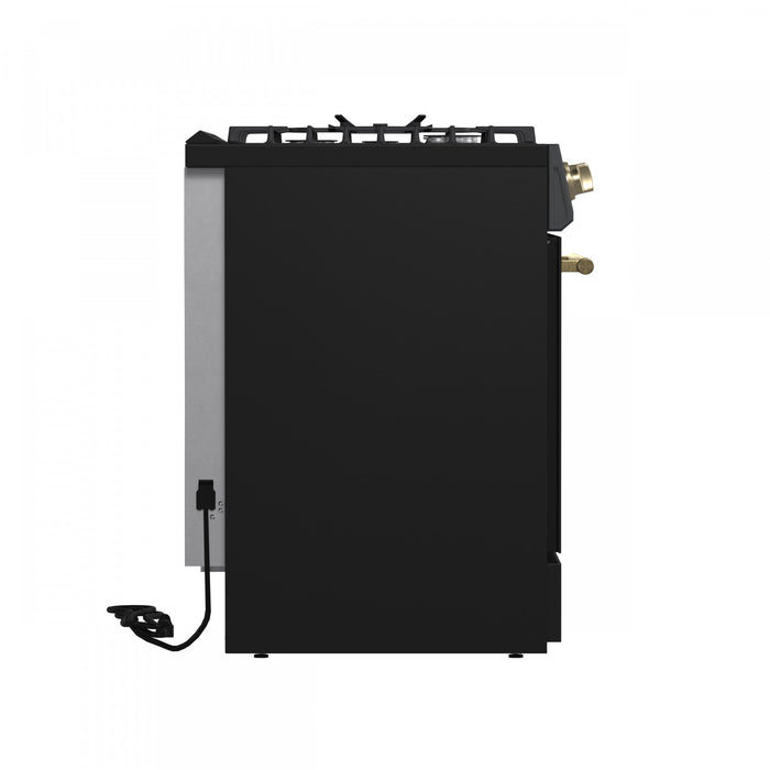 Cuisiniere a gaz Leonardo Espresso de 30\", noire, 5 pi³ – FFSGS1116-30BLK