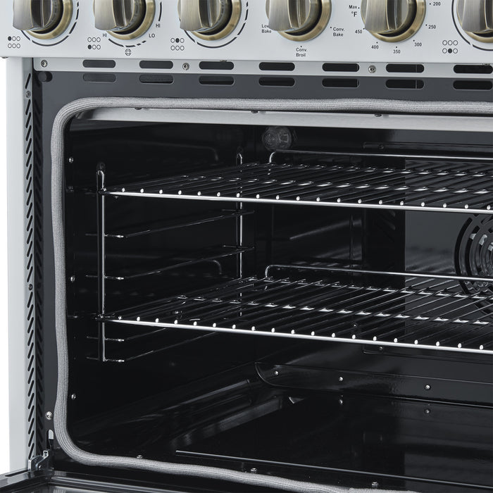 Cuisiniere electrique Paolo 36 pouces, blanche, 5,44 pi³ - FFSEL6011-36WHT