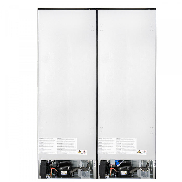 Refrigerateur Custodia de 48 po, 20,6 pi³, avec machine a glacons, noir – FFFFD1766-48BLK