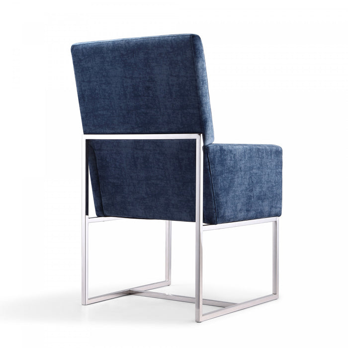 Ensemble moderne de salle a manger Element, 8 chaises, bleu
