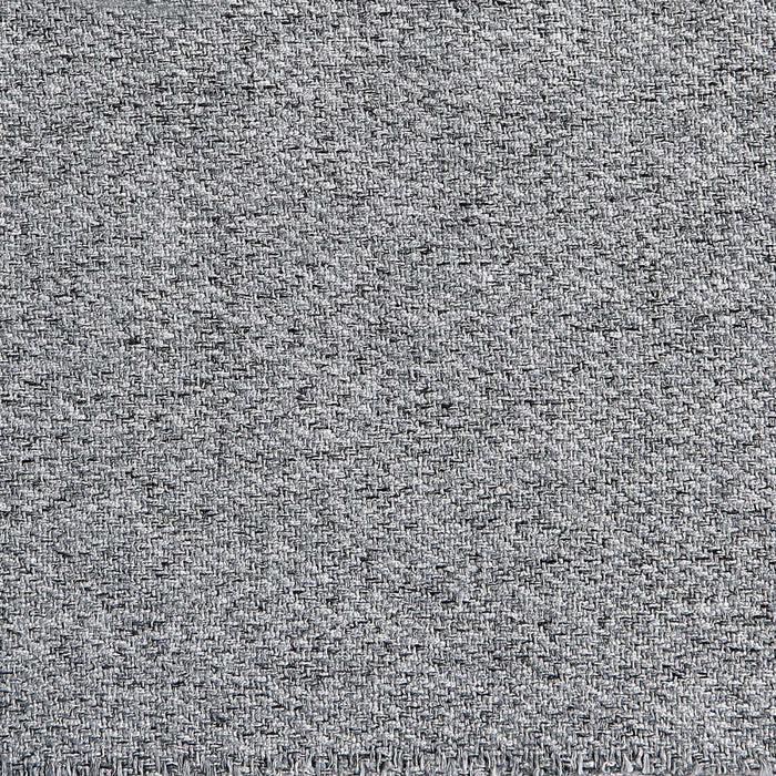 Pouf d’appoint capitonne Bailey style milieu du siecle en gris