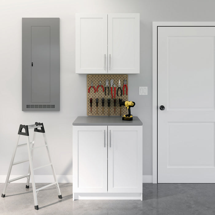 Armoire de rangement de base Elite de Prepac de 32 po - blanche
