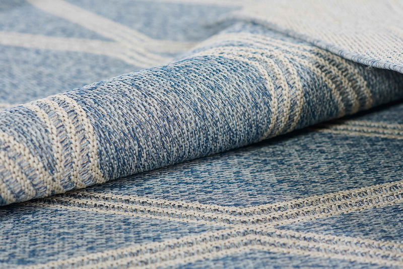 Tapis Transitionnel Cypress 6'6\" x 9'0\" en Bleu