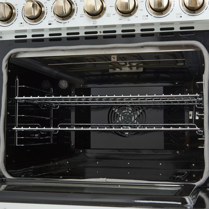Cuisiniere electrique blanche Paolo 30 po, 4,38 pi³ - FFSEL6011-30WHT