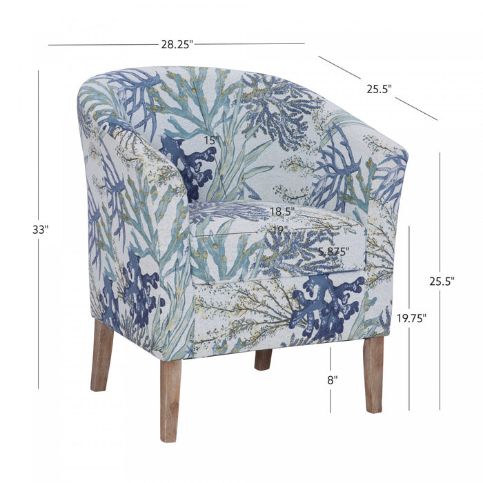 Fauteuil d’appoint Simon en tissu Oceanside - gris