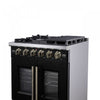 Forno Capriasca 30" Black Gas Range 4.32 cu.ft -FFSGS6460-30BLK | Cuisiniere a gaz noire Capriasca 30 pouces, 4,32 pi³ – FFSGS6460-30BLK