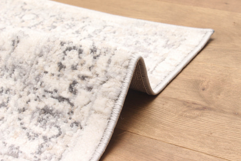 Tapis de Couloir Traditionnel Mira 2'8\" x 8'2\" en Gris