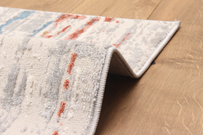 Tapis Contemporain/Moderne Juniper 5'0\" x 8'0\" en Ivoire