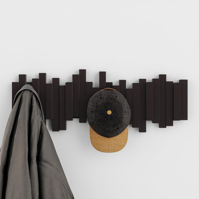 Portemanteau mural moderne Sticks de Umbra - espresso