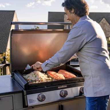 Blackstone 28\" Plancha encastrable a 3 bruleurs avec hotte - 6128