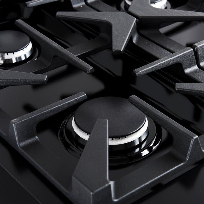 Cuisiniere a double combustible Antico 36 po , noire, 4,5 pi³ - FFSGS6113-36BLK