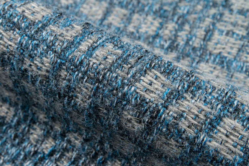 Tapis Contemporain Nayah 6'7\" x 9'6\" en Bleu