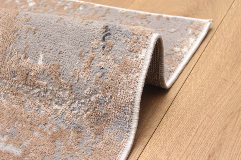 Tapis Contemporain/Moderne Bronte 8'0\" x 10'0\" en Taupe