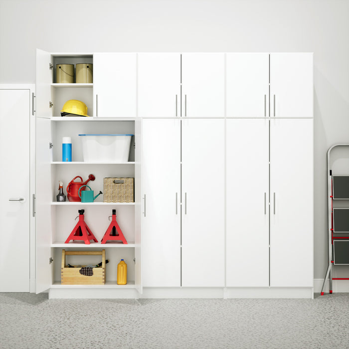 Armoire murale superposable Elite de 32 po - blanche