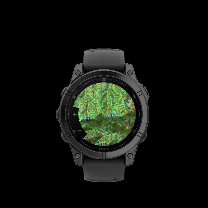  Slate Gray Steel With Black Silicone Band