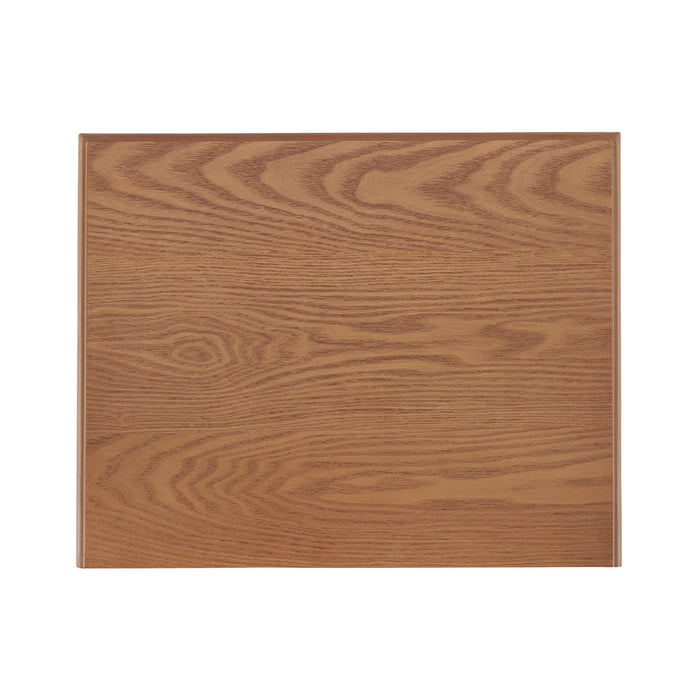 Emma Table de Nuit en Bois a 2 Tiroirs pour Chambre a Coucher avec Pieds Antiderapants, Blanc Lait