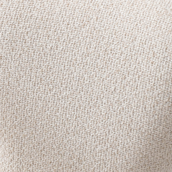 Fauteuil Palmer style milieu du siecle moderne en tweed ivoire rembourre