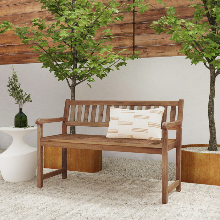 Banc Catalan pour la terrasse - teck