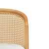 Tatti Rubber Wood Counter Stools with Cane Back Set of 4,Beige | Tatti – Lot de 4 tabourets de comptoir en bois d’hevea avec dossier en cannage, couleur beige
