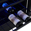 Forno Bacchino 24" Wine Cooler, Black,51 Bottle Capacity, Built-In or Freestanding-FWCDR6634-24BLK | Refroidisseur a vin Bacchino de 24",noir, capacite de 51 bouteilles,encastrable ou autonome-FWCDR6634-24BLK