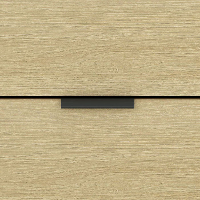 Bureau moderne Grace 54\" en chene naturel (2 tiroirs)