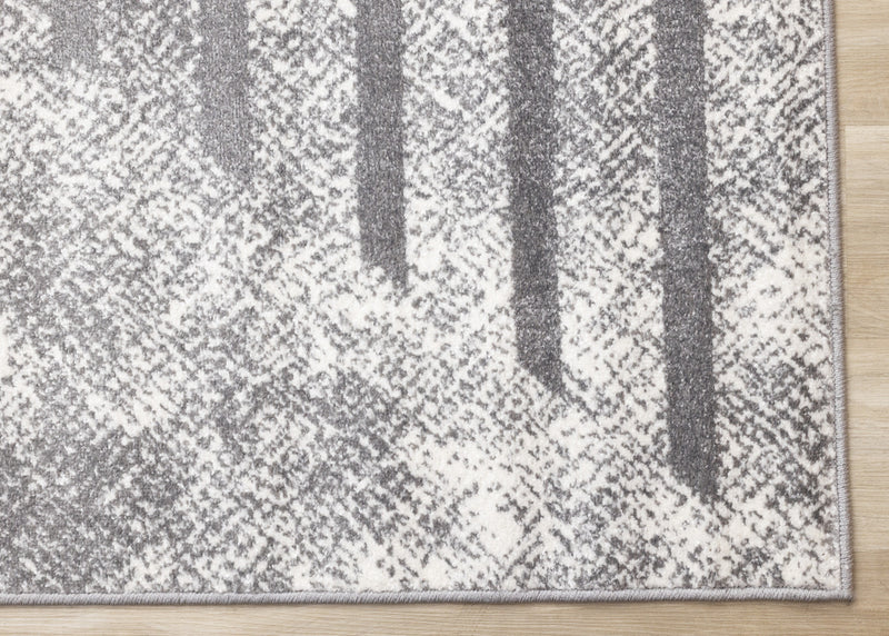 Carpette Covington à motifs de lignes géométriques vieillies pour l'intérieur - 7 pi 10 po x 10 pi 6 po