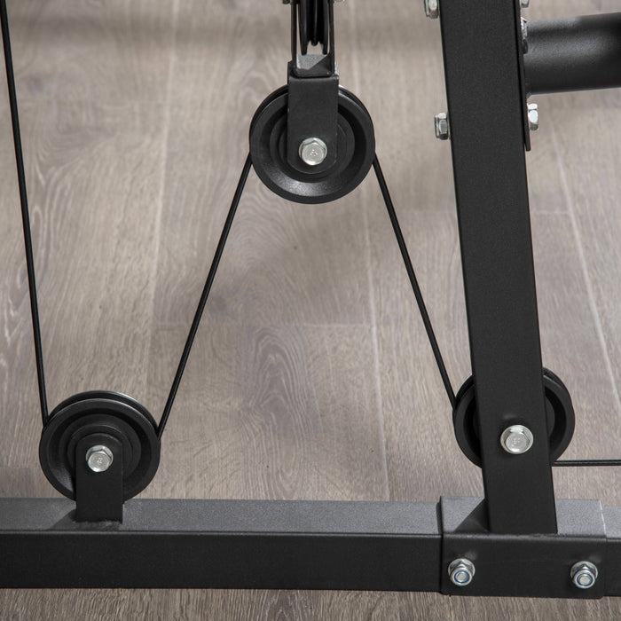 Soozier Machine De Gym A Domicile Multifonction Avec Pile De Poids De 99 Lb
