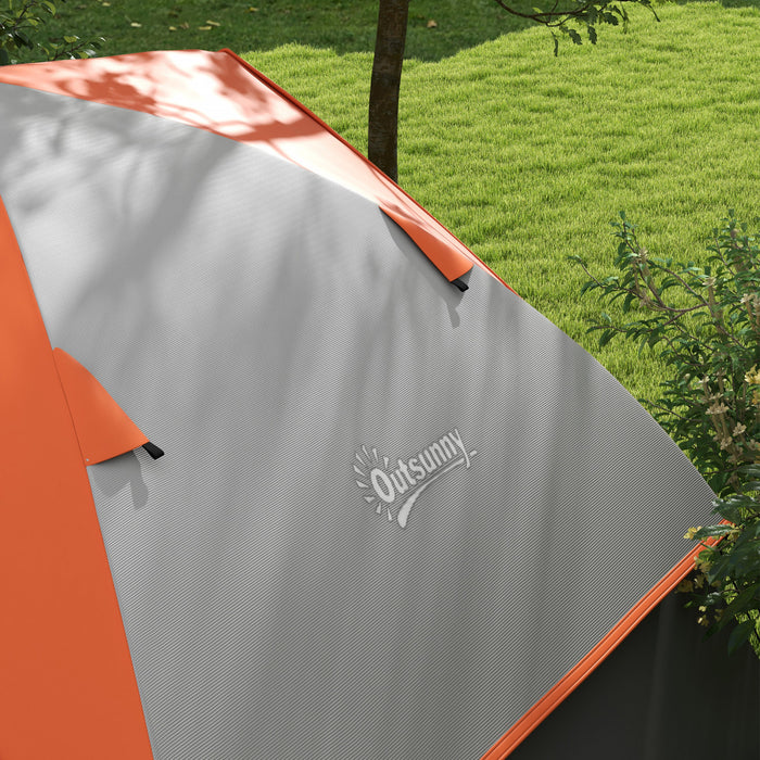 Outsunny Tente de camping pour 2 pers avec sol cousu, etanche 3 000 mm