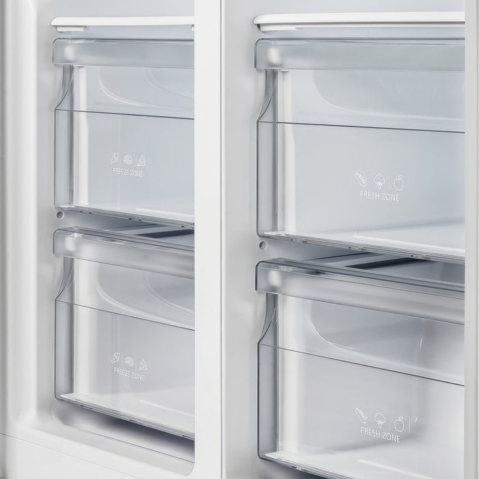 Refrigerateur cote a cote Salerno en noire de 33 po, 15,6 pi³ - FFRBI1805-33BLK