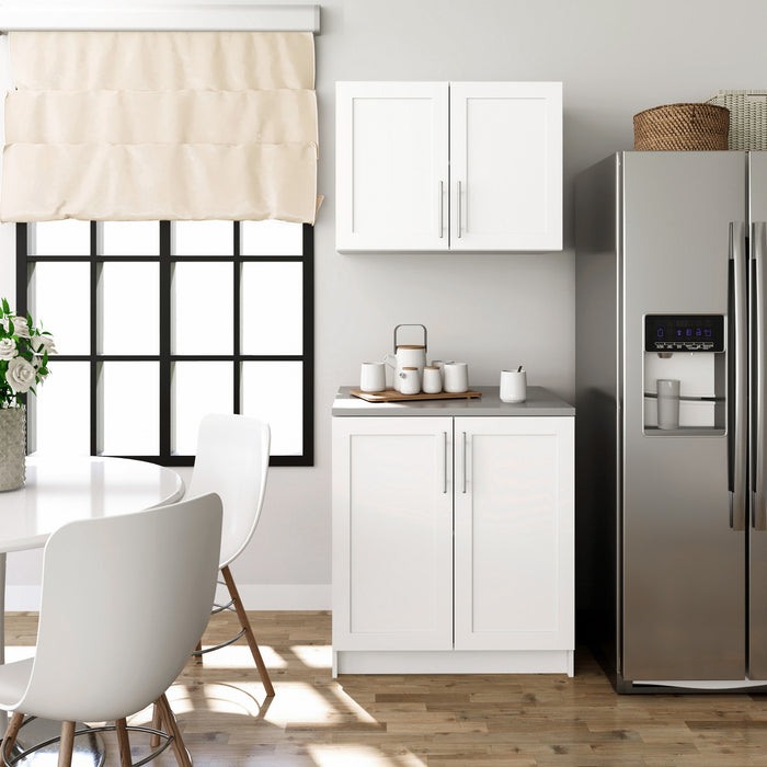 Armoire de rangement murale empilable Elite de Prepac de 32 po - blanche