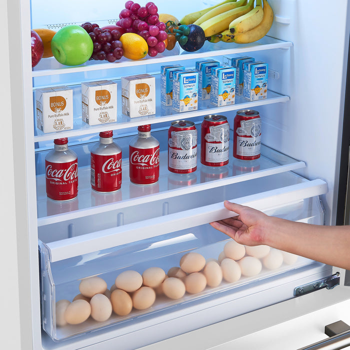 Refrigerateur Milano Espresso de 31 po avec congelateur inferieur, blanc, 17,2 pi³ – FFFFD1785-31WHT