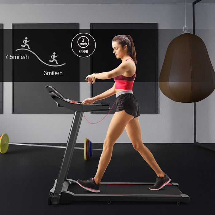 Machine De Course Electrique De Marque Superfit De 2,28 Cv Tapis De Course Avec Haut-parleur Bluetooth Controle Via Une Application