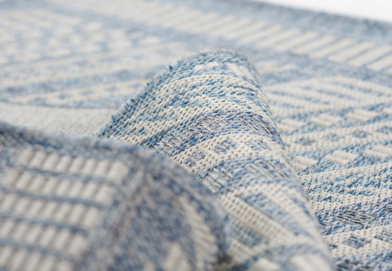 Tapis Transitionnel Livia 6'6\" x 9'0\" en Bleu