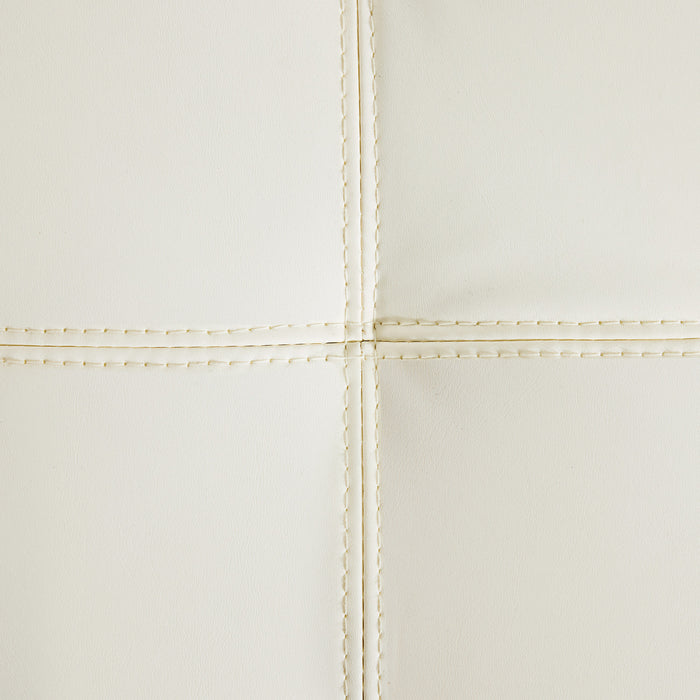 Sophia Banc Ottoman de Rangement de 48\" avec Pieds, Banc de Pied de Lit, Beige