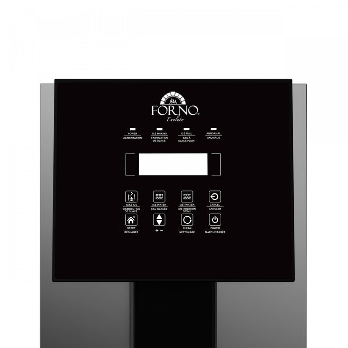 Fresco machine a glacons et distributeur de comptoir de 14 pouces, acier inoxydable - FIMFS7390-14