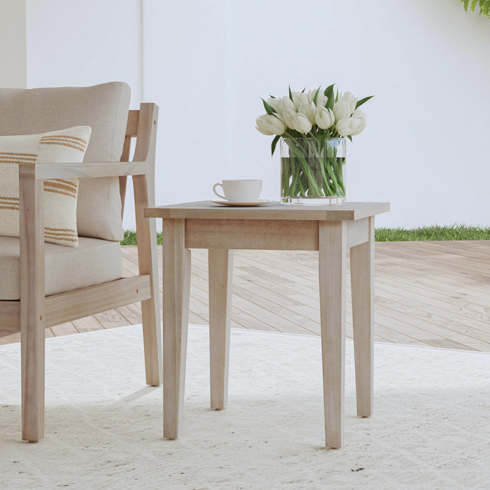 Table d’appoint Teagon pour la terrasse à l’extérieur - naturelle