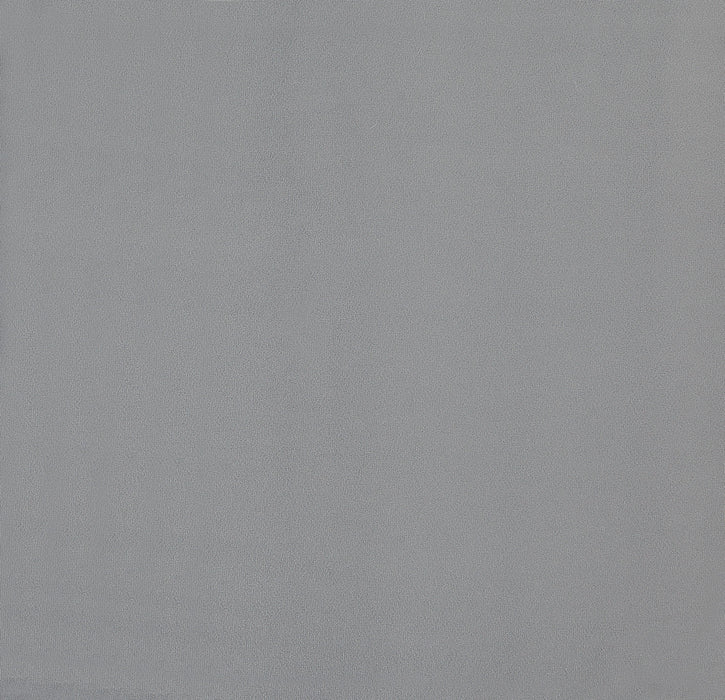 Lit double moderne Crosby en velours gris capitonne