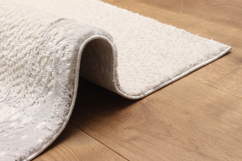 Tapis Contemporain/Moderne Bloom 5'0\" x 8'0\" en Brun clair