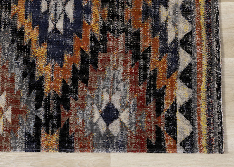 Carpette Spring à motif lumineux du Sud-Ouest pour l'extérieur - 6 pi 7 po x 9 pi 6 po