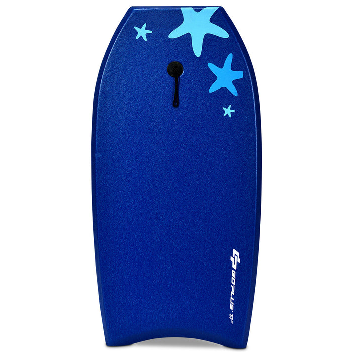 Planche De Bodyboard Surf 33 Pouces (83 X 48 X 6 Cm) Avec Sangle De 83 Cm Et Motif Cocotier + Parasol Pour Debutant Enfant Adulte Xpe+hdpe 0.6kg