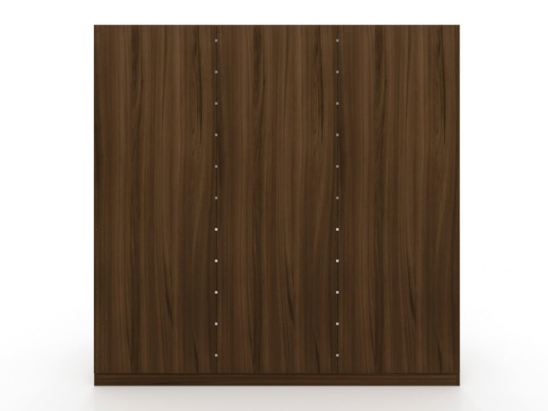 Armoire contemporaine moderne Gramercy 208 cm en brun chataigne